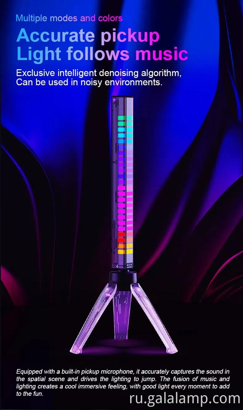 Умный приложение-контролируемое автомобильное окружающее освещение с эффектами ритма